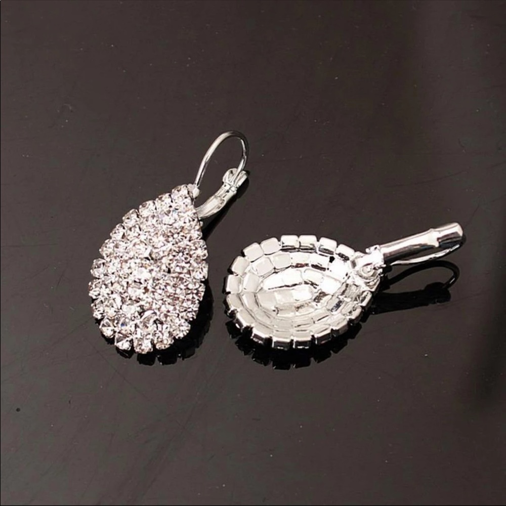 New Drop Dangle Earrings with Full Crystal Luxury - Picture 4 of 4